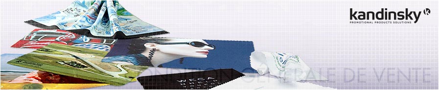 Microfibres – chiffonettes microfibres personnalisées, les articles ou supports publicitaires par Kandinsky